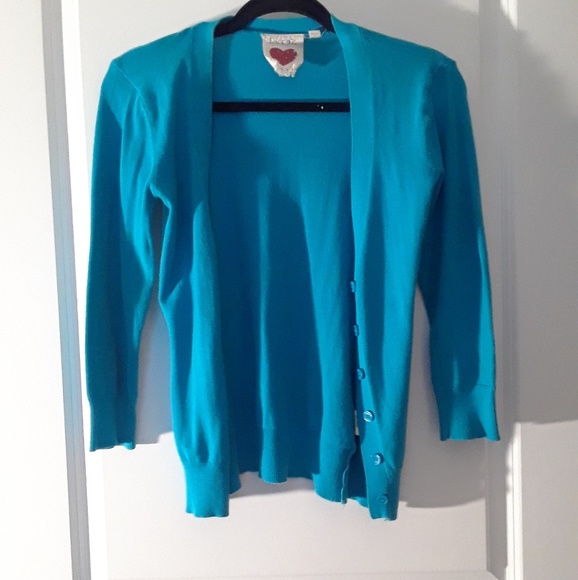 Derek Heart Other - Blue cardigan